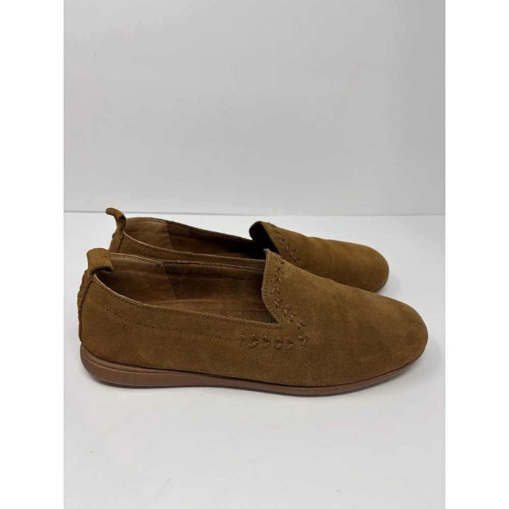 MINNETONKA WOMEN'S SHAY SUEDE SLIP-ON SHOES - ROUND TOE Size 10